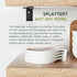 Porcelain Spoon Rest for Kitchen Counter, 4.5 Inches Ceramic Ladle Rest, Set of 4, Spoon Holder for Countertop