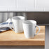 12 oz, 12 Count Amazon Basics Porcelain Heat Resistant Coffee Mugs, Microwave and Oven Safe, White