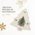 Spode Christmas Tree Trivet - 8" Heat Resistant Porcelain Holiday Tabletop Protector, Dishwasher Safe