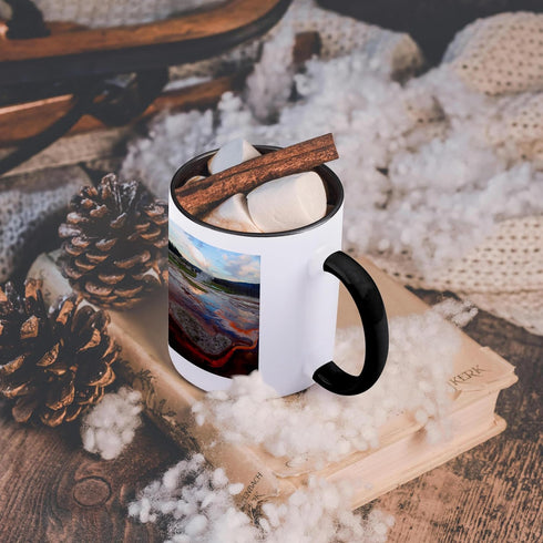 3dRose Multicolor Biscuit Basin Yellowstone National Park Mug, 11 oz