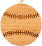 Totally Bamboo Baseball Shaped Bamboo Wood Cutting Board and Charcuterie Board, Great Gift for Baseball Fans