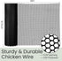 Landical 6 15.7 10 Rolls Plastic Chicken Wire Fencing Mesh in x ft Each Plastic Mesh Fence with Zip Ties Hexagonal
