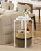 TUTOTAK Small Side Table, Round End Table, Night Stand, Bedside Table, Sofa