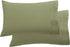 Elegant Comfort Luxury Ultra-Soft 2-Piece Pillowcase Set - 1500 Premium Microfiber, Standard/Queen, Sage/Green