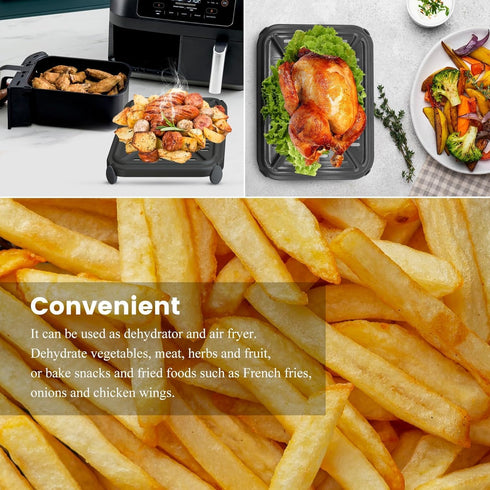 GWY Air Fryer Grill Pan - Replacement Crisper Plate for Ninja Foodi AD350CO DZ401 DZ550, Dishwasher Safe