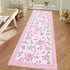 2.5x8 GarveeHome Runners for Hallways Non Slip, Kitchen Runner Rug Coquette Pink Rugs for Bedroom Girls, Low Pile Soft