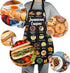 G2TUP Cooking Dishes Recipes Soup Apron with Pockets for Jamaican Cuisine