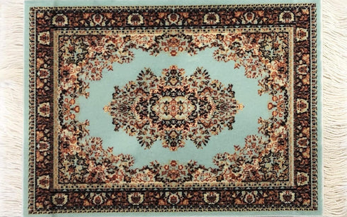 Carpet Coasters, Set of 4, Turkish Rug Style Table Drink Mats, Absorbent Kitchen and Dining Accessories