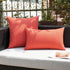 Pack 2 22x22 Inch, Kevin Textile Valentines Outdoor Waterproof Throw Pillow Covers of Farmhouse Decorative Cushion