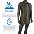 Brown Short Bib Apron for Men - Carlisle FoodService