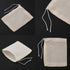 30 Pcs 4 x 6 Inches Natural Unbleached Cotton Drawstring Bags, Muslin Bags for Spice, Herbs, Tea
