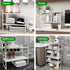 LOCVCDA Countertop Expandable Cabinet Organizer Shelf, Adjustable Height Organizer Riser for Kitchen Cabinet Spice Rack