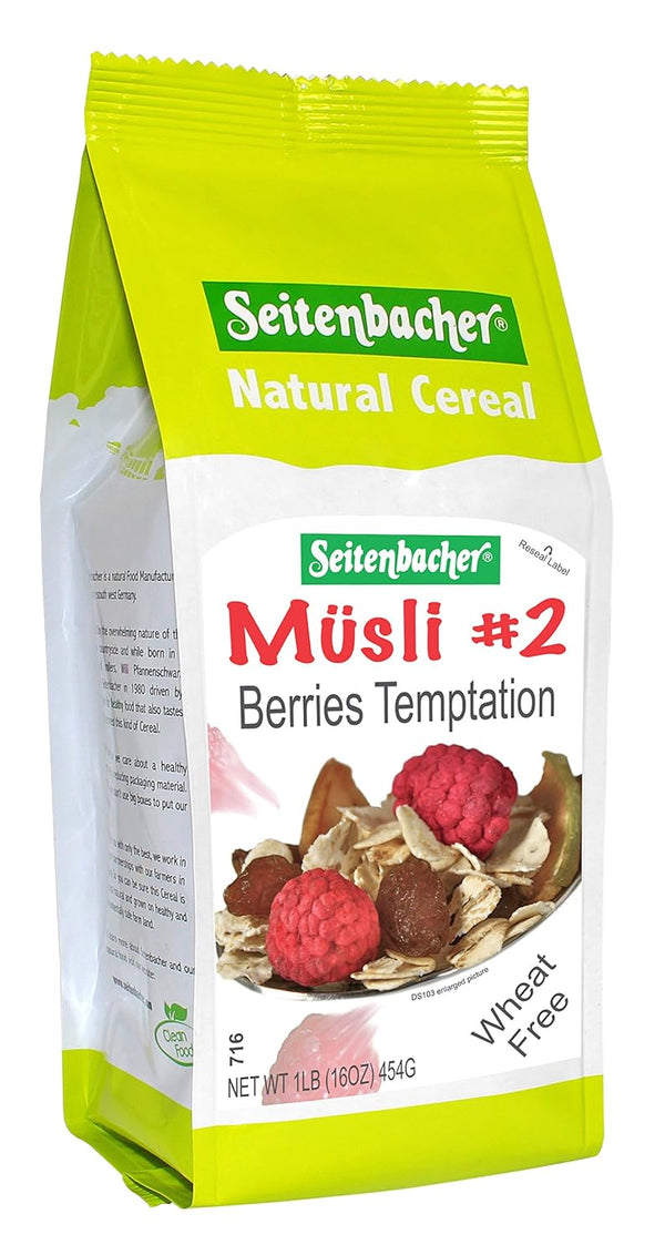 Seitenbacher All Natural Cereal #2 Musli Berries Temptation -- 1 lb - 2
