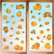 CRASPIRE 8 Styles Orange Wall Stickers, PVC Waterproof Decals for Fridge, Bedroom, Living Room, Kitchen