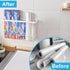 FHJP 3Pcs, 2 3 Cabinet Door Organizer Foil and Plastic Wrap Organizer with Sponges, Cabinet Door Storage with Caddy