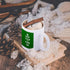 3dRose Keep Calm and Farm On Mug, 11 oz, Black/White