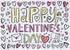 Iconikal Color-Your-Own 2-Sided Reversible Disposable Paper Place Mats, Valentine's, 14 x 10-inches, 22-Count
