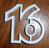 NUMBER 16 SWEET SIXTEEN BIRTHDAY COOKIE CUTTER, MADE IN USA, PR108-16