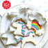 Unicorn Cookie Cutters, 3-Pc. Set Made in USA by Ann Clark, Unicorns and Rainbow