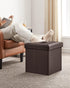 15 Inches 660 lb, ULSF10B SONGMICS MAZIE Collection - Ottoman with Storage, Footstool, Storage Ottoman, Load for Dorm