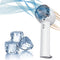 Ice Cooling Handheld Fan, Refrigerating Pad Built-in Mini Turbine Portable Air Conditioner Fan