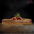 16 12 2.5 Coffee Table Tray (Distressed Gold) - Flourish Wood Serving Tray w/Handles for Breakfast in Bed - Mango Wood