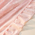 84 Inches 2 Set, W57 L84 Deeprove Pink Lace Curtains Long Panels Boho Sheer Florals Scallop Ruffle Edge, Bohemian Chic