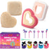 GET FRESH Sandwich Cutters and Sealers for Kids – 20-pcs Set with 2 Bread Cutters, 5 Vegetable Shapes, 12 Unicorn Picks