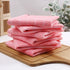 Homaxy 100% Cotton Terry Kitchen Dish Cloths - Ultra Soft and Absorbent 6 Pack, 12 x 12 Inches, Pink
