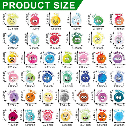 40 Pcs Face Emotional Feelings Funny Refrigerator Magnets Cute Emotion Fridge Magnets Round Decorative Mood Magnets for Whiteboard Kitchen Office Locker Magnetic Surface, 40 Styles