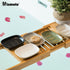 Miamolo Soap Dish Bar Cleaner Dish for Shower, Ceramic Soap Dishes for Large Soap Bar Shampoo or Sponge, Shower Soap