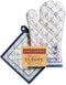 Maison d' Hermine Cotton Oven Mitt & Pot Holder Set - Heat Resistant BBQ Cooking Gloves