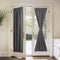 PONY DANCE Gray Door Curtain - 54 inch Wide by 72 inch Long Thermal Insulated Blackout Privacy Panel with Tieback,