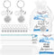 Tondiamo Flight Attendant Gifts Bulk Airplane Keychain with Thank You Cards for Travel