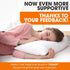 Cheer Collection Oversized V-Shaped Pillow for Side Sleepers, L-Shaped Pregnancy Pillow for Neck and Shoulder Support