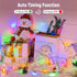 4 Pack 66FT 200 Timer,8 Brightown Christmas Lights Outdoor Battery Operated, Total LED Battery Powered Fairy Lights