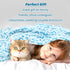 Cozy 40"x50" Blue Throw Blanket, Small Soft Fuzzy Baby Toddler Blankets for Girls Boys, Cyan Blue Gifts for Birthday