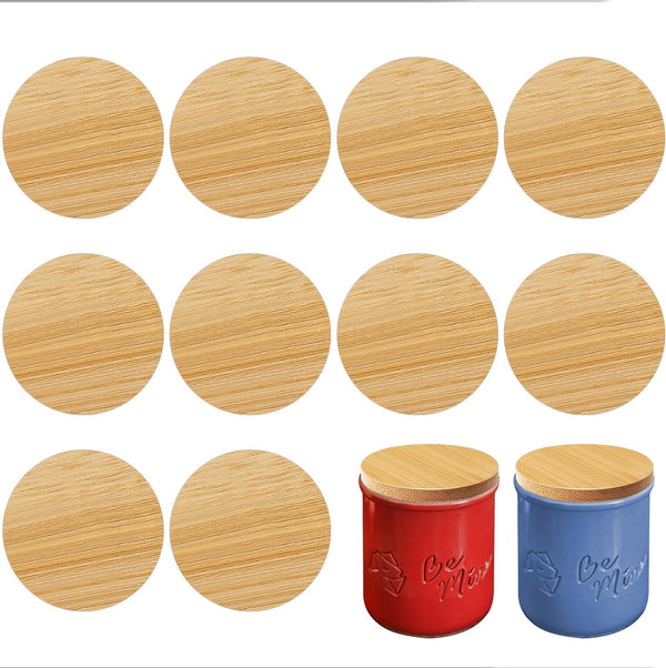 nlkacsy 12pack Bamboo Jar Lid Compatible 4.9 oz La Fermiere yogurt, Lid with