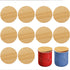 nlkacsy 12pack Bamboo Jar Lid Compatible 4.9 oz La Fermiere yogurt, Lid with