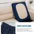 Water Resistant Sofa Cushion Slipcovers, High Stretch Covers for RV Seat Cushions, Washable (Chair Cushion, Navy)