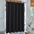 Biscaynebay Extra Long Fabric Shower Curtain Liner, 72 Inch Width by 84 Inch Length, Black