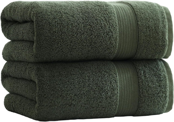 27x55 Bath Towels Set 100 Percent Cotton 650GSM Luxury Super Soft Absorbent