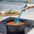 Zeal Scratch Non-Stick Silicone Cooking Spoon, Aqua Blue, 30 cm Length