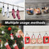 46 Pack HOOSUN Curtain Hooks Clips,S Hooks for Hanging Outside String Lights,Metal Curtain Rod Hooks,Small Light