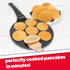 Car & Truck Mini Pancake Pan, Make 7 Unique Flapjack Cars, Nonstick Griddle for Breakfast Fun & Easy Cleanup