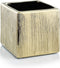 WGV Ceramic Cube Vase Width 4" Height 4" (Fits 3" Pot) - Elegant Modern Block Floral Planter for Home Office Decor
