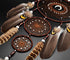 Urdeoms Large Brown Boho Dream Catchers for Bedroom Decor, Turquoise Hanging Ornament for Teen Dorm Room