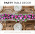 Miracliy 5Pcs 41FT Purple Flower Garland, Artificial Rose Arch Vines for Wedding Backdrop Decoration