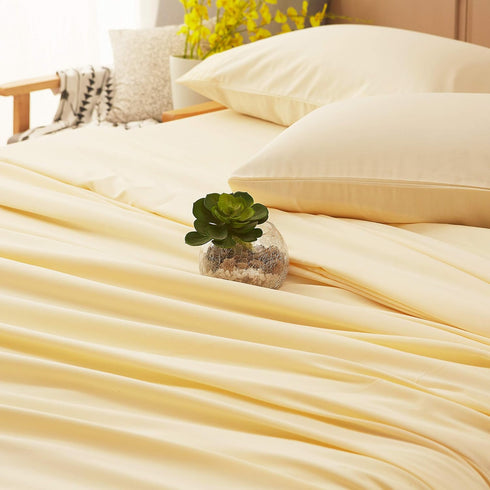 Set 1800 Count 18-Inch Hypoallergenic-3 SONORO KATE Bed Sheet Super Soft Microfiber Thread Luxury Egyptian Sheets Deep