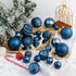 XmasExp 60mm Christmas Ball Ornaments, Shatterproof Decorations for Xmas Tree Balls, 24ct (Blue, 2.36")